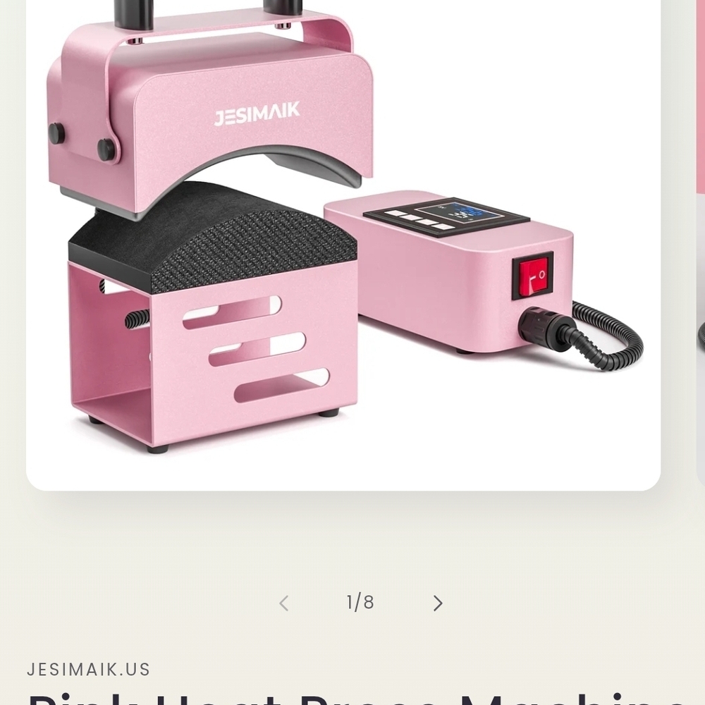 Pink Heat Press Machine by Jesimaik